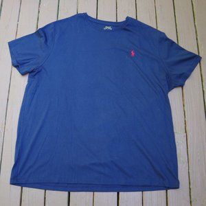 XXL Polo Ralph Lauren Logo Cotton Crewneck Tee Navy Blue